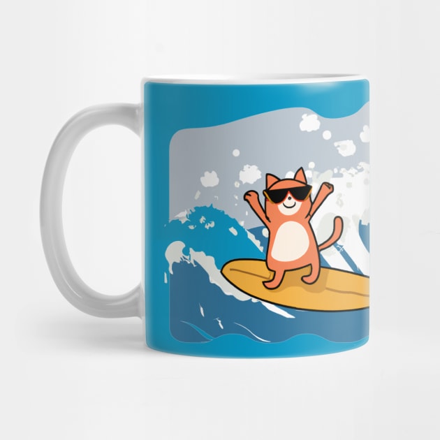 surfing cat by MGphotoart